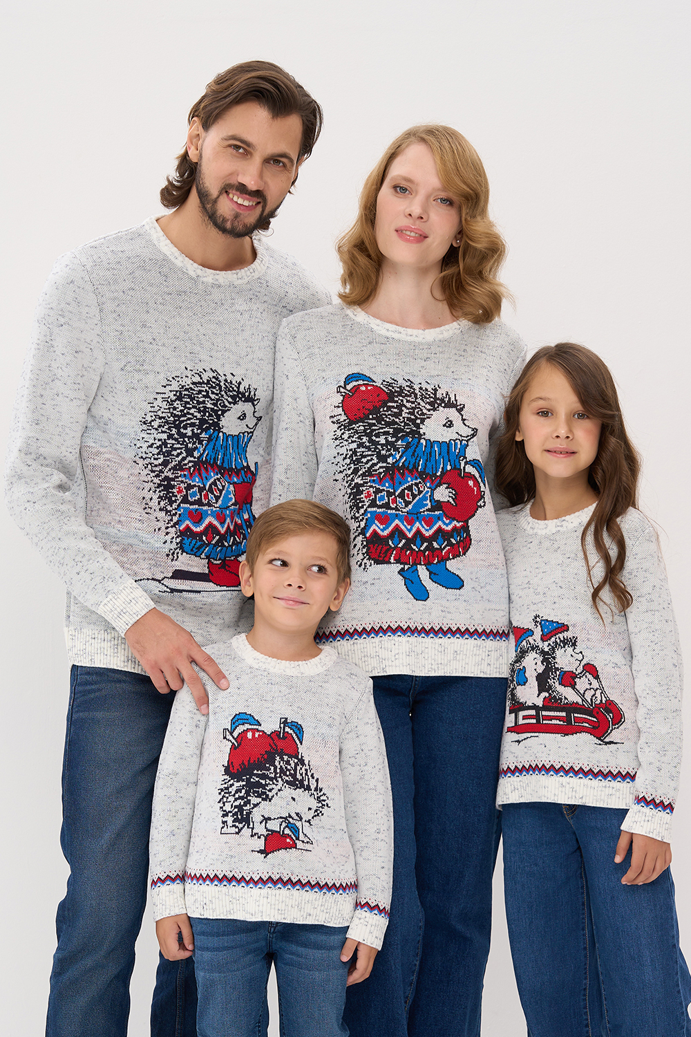 Комплект Family Look Ежики. Вид 1